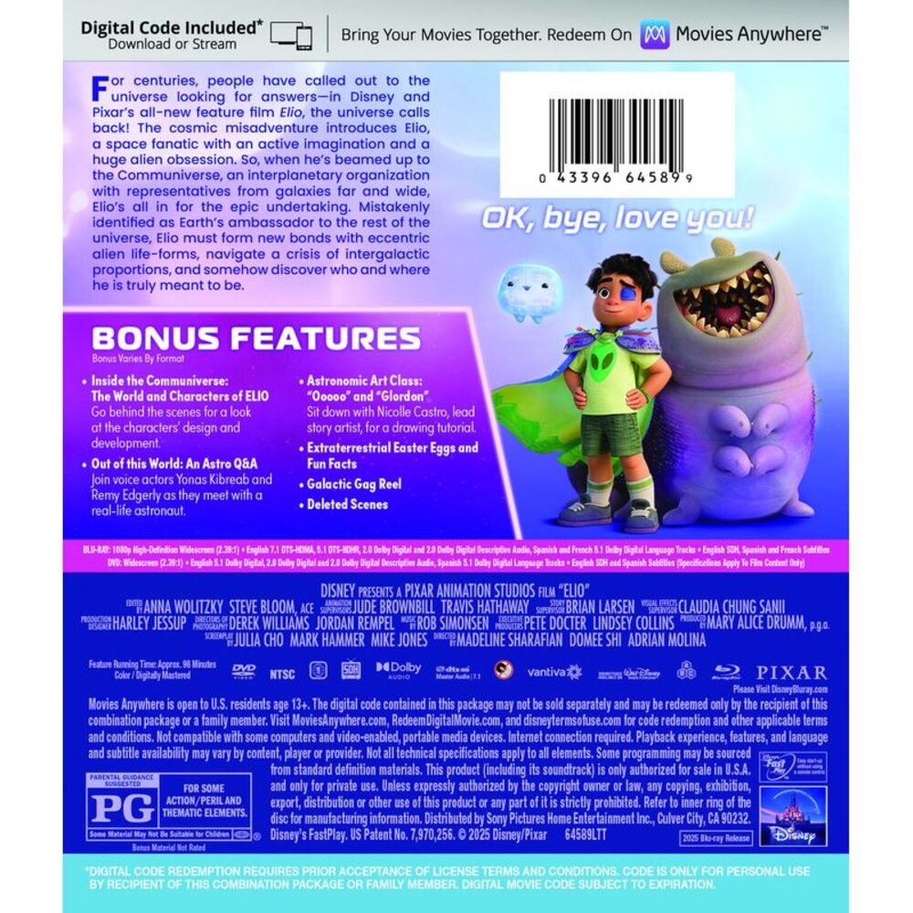 Elio BLU-RAY - Picture 2 of 5